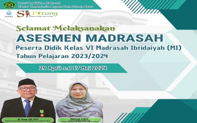 PELAKSANAAN ASESMEN MADRASAH JENJANG MADRASAH IBTIDAIYAH (MI) TAHUN 2024